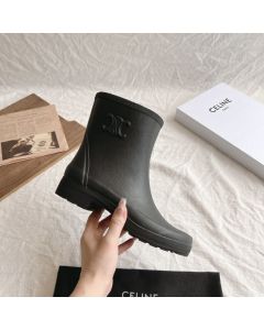 MID CELINE RAIN BOOTS in Natural Rubber