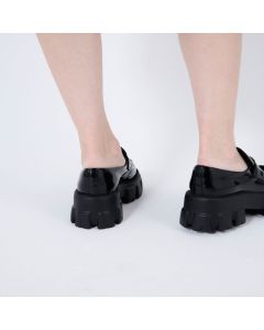 Prada Monolith patent leather loafers