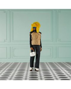 Gucci GG cotton canvas puffer vest