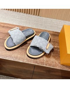 LV Pool Pillow Flat Comfort Mule