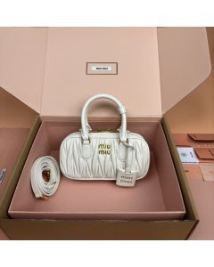 MIU MIU Arcadie matelassé nappa leather mini-bag