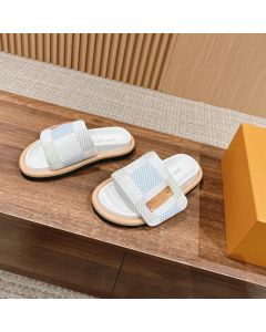LV Pool Pillow Flat Comfort Mule