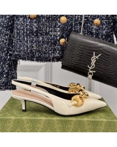 Women's slingback with Gucci Marina Chain