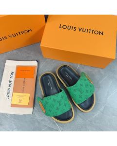 LV Pool Pillow Flat Comfort Mule