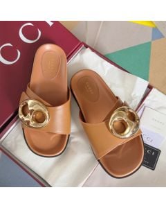 Women's Gucci Marina chain slide sandal