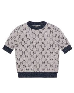 Gucci GG lamé jacquard top