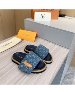 LV Pool Pillow Flat Comfort Mule