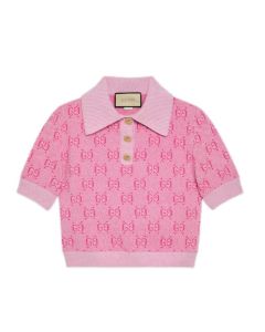 Gucci GG wool jacquard polo