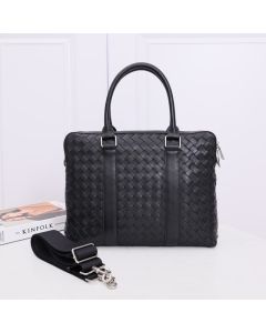 Bottega Veneta Slim Intrecciato Briefcase