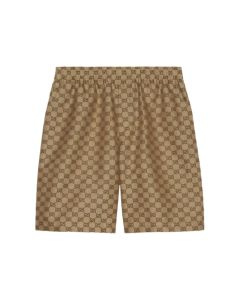 Gucci GG Supreme linen shorts