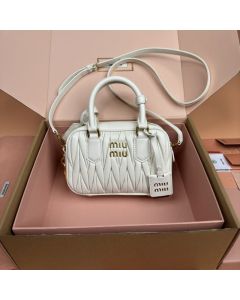 MIU MIU Arcadie matelassé nappa leather bag