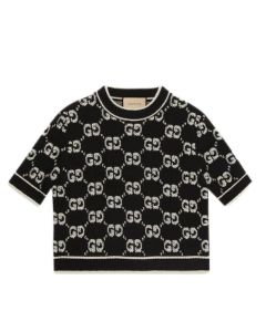Gucci GG wool bouclé jacquard top