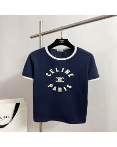 Celine Triomphe t-shirt in cotton jersey