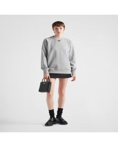 Prada Long-sleeved cotton sweatshirt