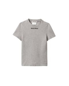 MIU MIU Seamless mélange T-shirt