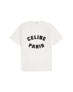 loose celine paris t-shirt in cotton jersey