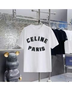 loose celine paris t-shirt in cotton jersey