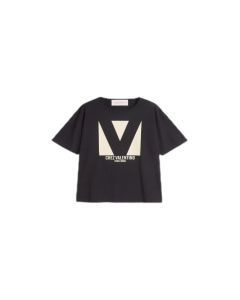 JERSEY COTTON T-SHIRT WITH CHEZ VALENTINO PRINT