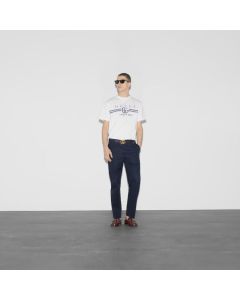 Cotton jersey T-shirt with Gucci print