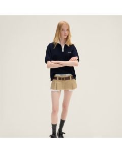MIU MIU Cotton piqué polo shirt