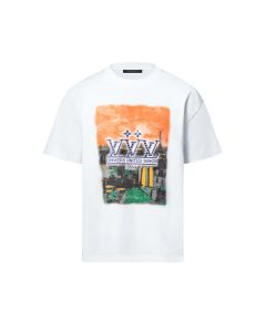 LV Embellished Graphic Cotton T-Shirt