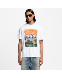 LV Embellished Graphic Cotton T-Shirt