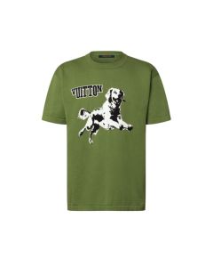LV Short-Sleeved Cotton Crewneck