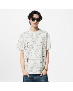 LV Embroidered Cotton T-Shirt