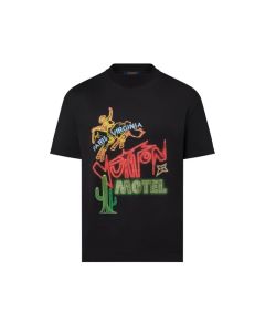 LV Graphic Embellished Cotton T-Shirt
