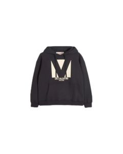 COTTON HOODED SWEATSHIRT WITH CHEZ VALENTINO PRINT