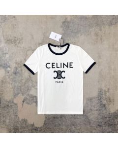 celine paris t-shirt in cotton jersey