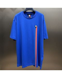 LV Short-Sleeved Embroidered Cotton T-Shirt