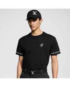 LV Short-Sleeved Cotton Crewneck