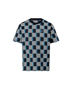 LV Damier Short-Sleeved Cotton T-Shirt