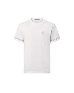 LV Short-Sleeved Cotton Crewneck