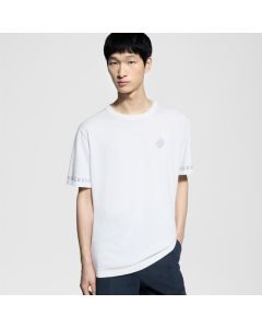 LV Short-Sleeved Cotton Crewneck
