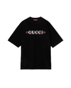 Gucci Printed cotton jersey T-shirt