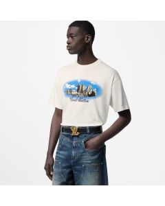 LV Graphic Short-Sleeved Cotton Crewneck