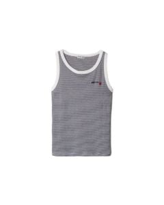 Petit Bateau X Miu Miu ribbed jersey top