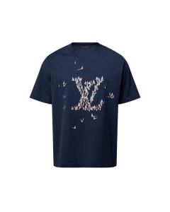 LV Embroidered Cotton T-Shirt