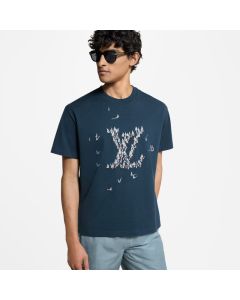 LV Embroidered Cotton T-Shirt