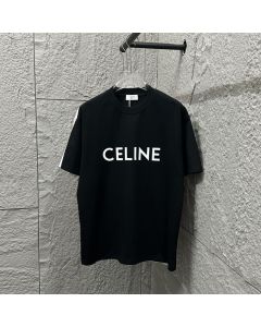 CELINE LOOSE T-SHIRT IN COTTON JERSEY