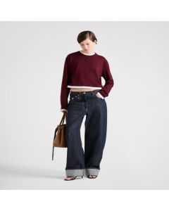 Prada Long-sleeved jersey T-shirt