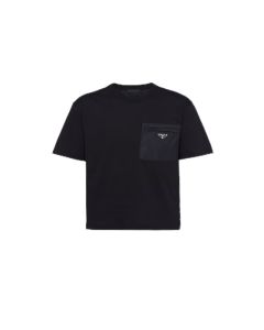 Prada Re-Nylon and jersey T-shirt