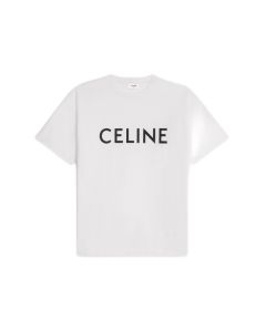 CELINE LOOSE T-SHIRT IN COTTON JERSEY