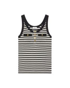 Celine marinière tank top in ribbed cotton jersey