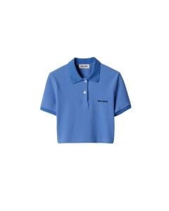 MIU MIU Cotton piqué polo shirt
