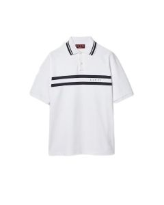 Gucci Cotton polo shirt with Gucci print