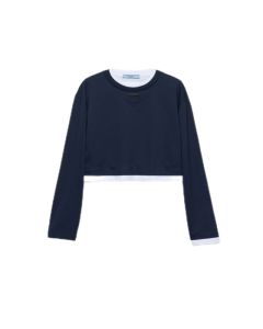 Prada Long-sleeved jersey T-shirt