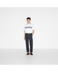 Gucci Cotton polo shirt with Gucci print